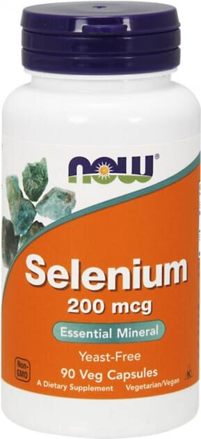 Селен NOW Selenium 200 мкг вег. капсули №90