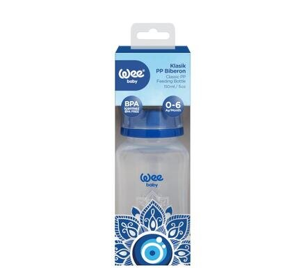 Пляшечка для годування Wee Baby Classic PP Evil Eye (268) 0-6 місяців, силіконова соска №1, 150 мл
