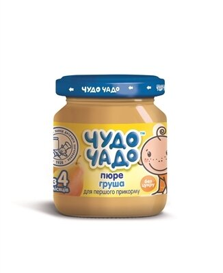 Пюре фруктове Чудо-Чадо Груша без цукру, 90 г