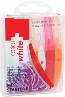 Інтердентальні щітки Edel White Profi-Line Mix, 6 шт