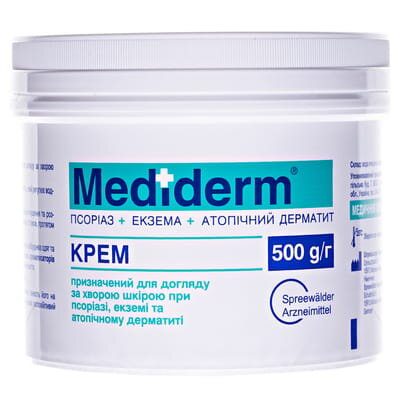 Крем Mediderm при псоріазі, екземі, атопічному дерматиті, 500 г