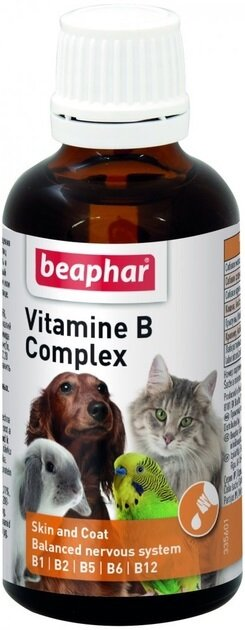 Вітаміни Beaphar Vitamine B Complex для собак, котів, птахів і гризунів, 50 мл