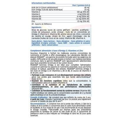 Педіакід PEDIAKID Gommes Omega 3 Ведмежуйки Омега-3 жувальні таблетки №60 у флак.