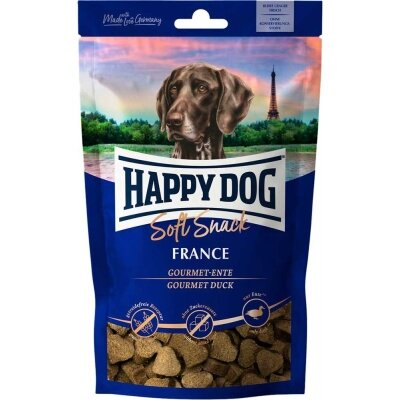 Ласощі м'які Happy Dog Soft Snack France для собак середніх та великих порід, з качкою, 100 г