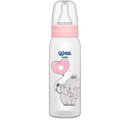 Пляшечка для годування Wee Baby Classic PP, силіконова соска №1, 250 мл