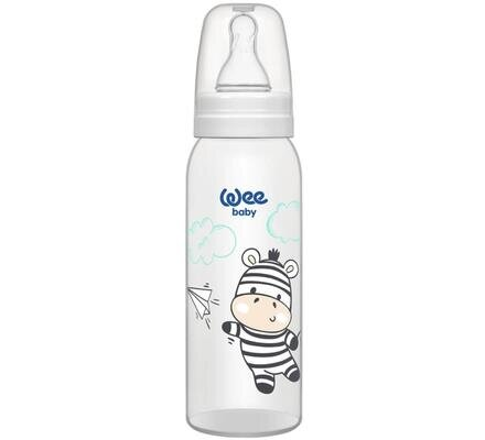 Пляшечка для годування Wee Baby Classic PP, силіконова соска №1, 250 мл