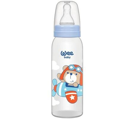 Пляшечка для годування Wee Baby Classic PP, силіконова соска №1, 250 мл