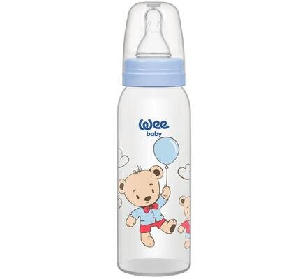 Пляшечка для годування Wee Baby Classic PP, силіконова соска №1, 250 мл