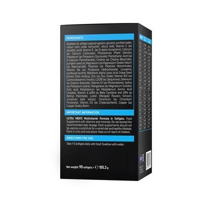 Мультивітамінна формула для чоловіків VPLab Ultra Men's Multivitamin Formula, 90 гелевих капсул