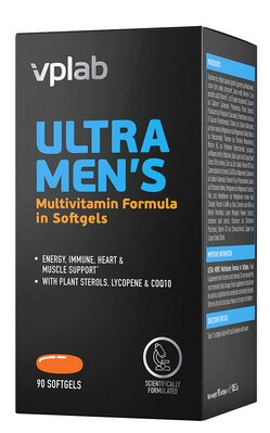 Мультивітамінна формула для чоловіків VPLab Ultra Men's Multivitamin Formula, 90 гелевих капсул
