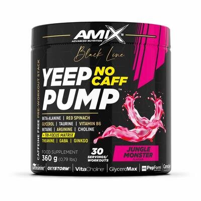 Передтренувальний комплекс Amix Nutrition Black Line Yeep Pump No Caff монстр з джунглів, 360 г