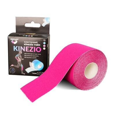 Кінезіо тейп Milplast Kinezio еластичний 5 см х 5 м, рожевий