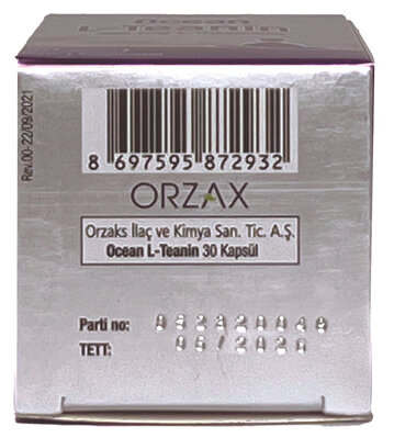 L-теанін Orzax Ocean L-Teanin 200 мг, 30 капсул
