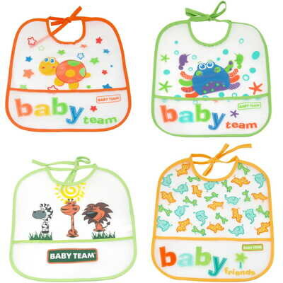 Нагрудник Baby Team 6503 вологонепроникний, від 6 місяців