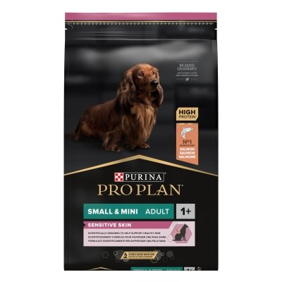 Корм сухий Purina Pro Plan Small & Mini Sensitive Skin з лососем, 7 кг