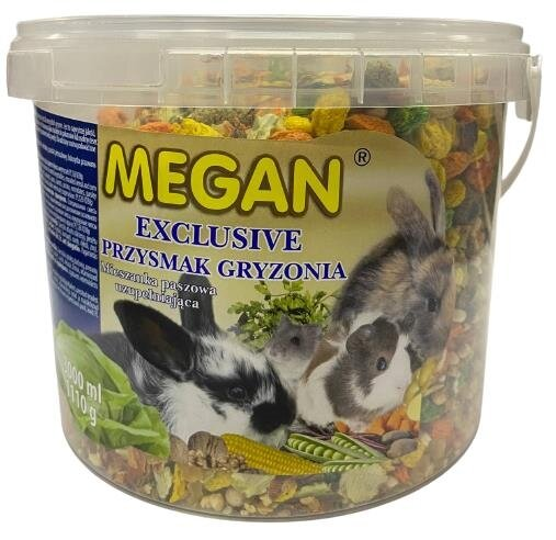 Корм Megan для екслюзивних гризунів, 3 л відро