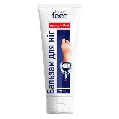 Бальзам для ніг Happy Feet при діабеті, 75 мл
