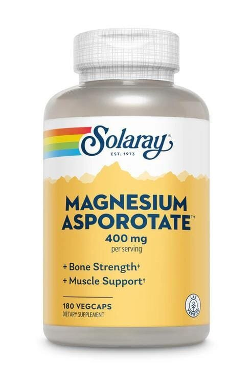Магнію Аспоротат Solaray Magnesium Asporotate 400 мг, 180 капсул