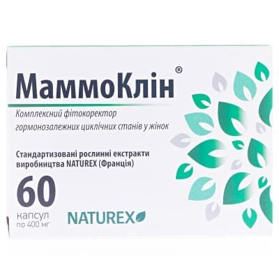 МаммоКлін капсули по 400 мг №60 (10х6)