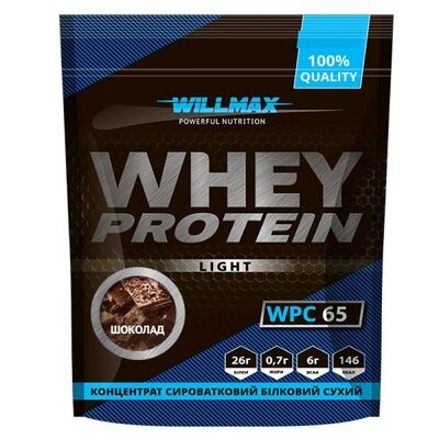 Протеїн Willmax Whey Protein Light 65%, шоколад, 1 кг