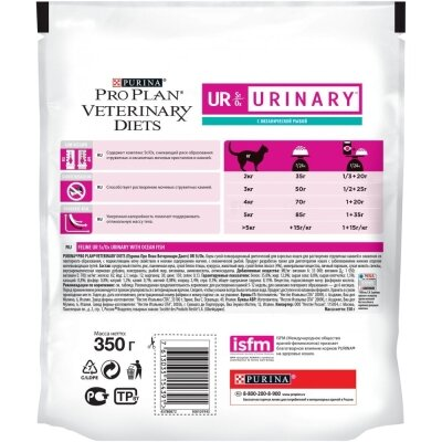Корм сухий Purina Pro Plan PVD UR Urinary для кішок з сечокам'яною хворобою, 350 г