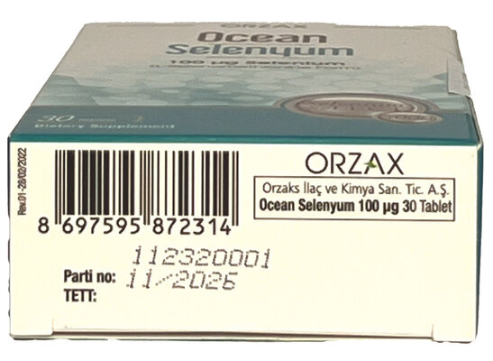 Селен Orzax Ocean Selenyum 100 мкг, 30 таблеток