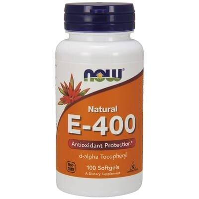 Вітамін Е NOW Vitamin E-400 D-Alpha Tocopheryl м'які капсули №100
