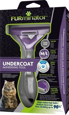 Фурмінатор FURminator 691662 для котів з довгою шерстю, розмір L