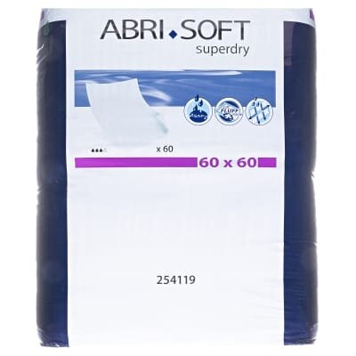Пелюшки Abena Abri-Soft Superdry 254119 одноразові гігієнічні 60 х 60 см, 60 шт