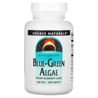 Синьо-зелені водорості Source Naturals Blue-Green Algae 500 мг, 200 таблеток