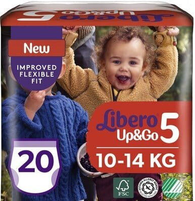 Підгузки-трусики Libero Up&Go розмір 5, 10-14 кг, 20 шт