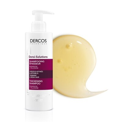Шампунь Vichy Dercos Densi Solutions для відновлення густоти і об'єму тонкого ослабленого волосся, 250 мл