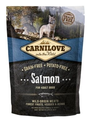 Корм сухий для дорослих собак усіх порід Carnilove Salmon Adult з лососем, 1,5 кг