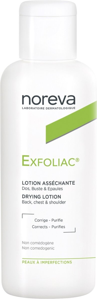 Лосьйон Noreva Exfoliac для обличчя та тіла, для проблемної шкіри, 125 мл