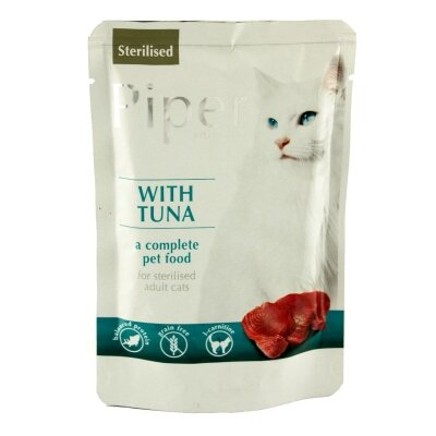 Консерва для стерилізованих кішок Dolina Noteci Piper cat Sterilised Tuna з тунцем, 100 г