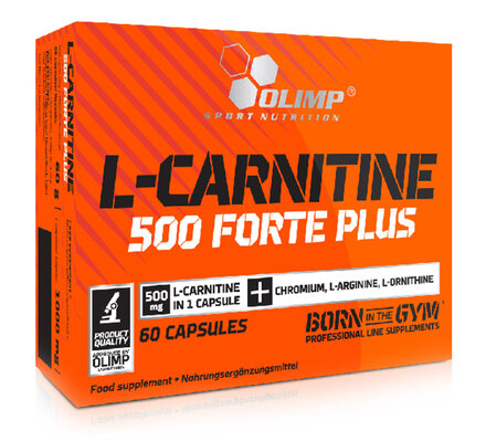 Жироспалювач Olimp L-Carnitine 500 Forte Plus, 60 капсул