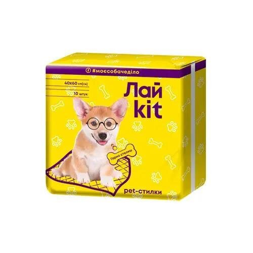 Пелюшки для тварин Лайkit гігієнічні 40 х 60 см, 10 штук