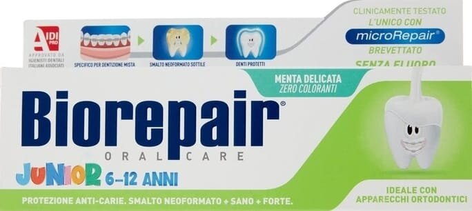 Зубна паста Biorepair Junior, 6-12 років, 75 мл