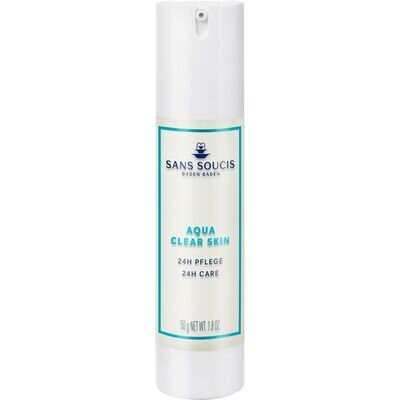 Спрей-догляд Sans Soucis Aqua Clear 24h матувальний для жирної, комбінованої шкіри, 50 мл