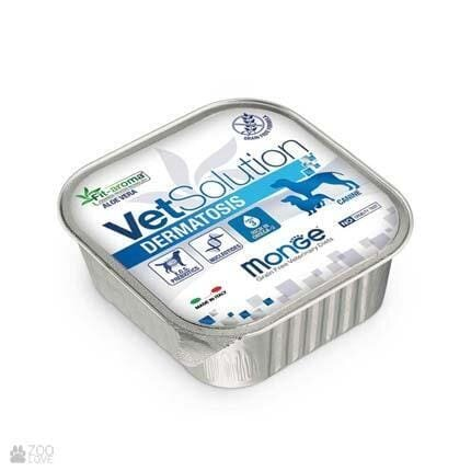 Корм вологий для собак Monge Dog VetSolutions Dermatosis при дерматологічних захворюваннях, 150 г