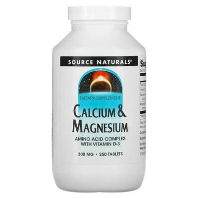 Кальцій і магній Source Naturals Calcium & Magnesium 300 мг, 250 таблеток
