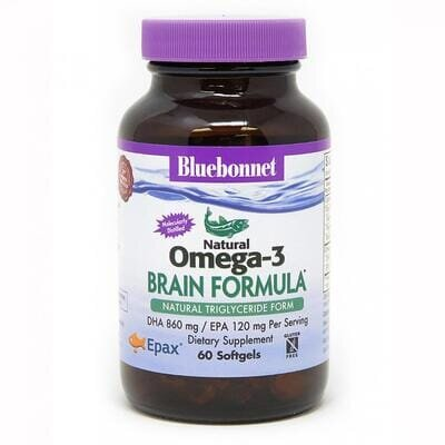 Омега-3 Формула для мозку Bluebonnet Nutrition Omega-3 Brain Formula капсули №60