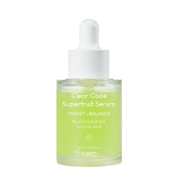 Сироватка для обличчя Purito Seoul Clear Code Superfruit Serum заспокійлива для жирної, комбінованої шкіри, 30 мл