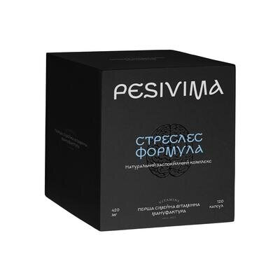 Стреслес формула Pesivima Натуральний заспокійливий комплекс капсули по 420 мг №120