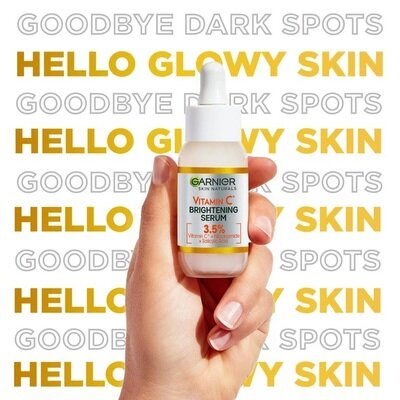 Сироватка для обличчя Garnier Skin Naturals з вітаміном С для зменшення видимості пігментних плям, вирівнювання тону та сяяння шкіри, 30 мл