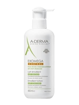 Лосьйон для обличчя і тіла A-Derma Exomega Control пом'якшуючий знімає свербіж, 400 мл