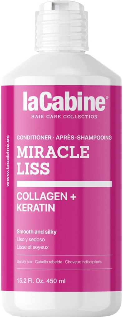 Кондиціонер La Cabine Miracle Liss з колагеном и кератином для неслухняного волосся, 450 мл