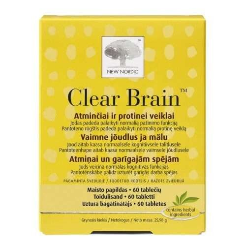 Комплекс New Nordic Clear Brain для покращення пам’яті таблетки №60