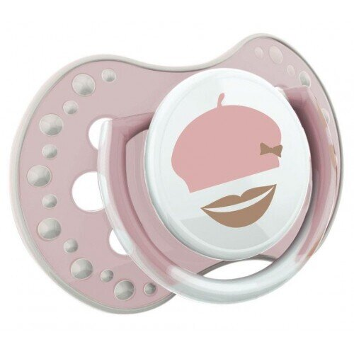 Пустушка силіконова Lovi Retro baby динамічна, 22/803girl, 0-3 місяці, 2 шт