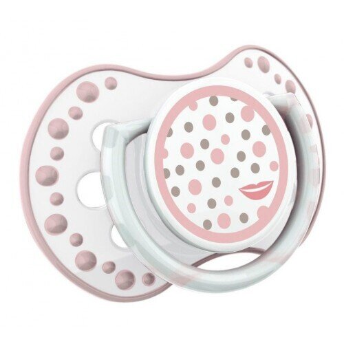 Пустушка силіконова Lovi Retro baby динамічна, 22/803girl, 0-3 місяці, 2 шт